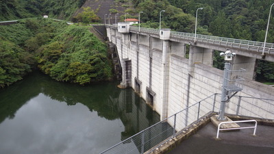 ９月25日の御部ダムの写真です
