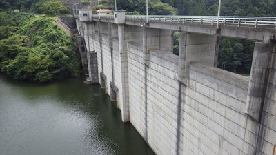 今日の御部ダム上流からの写真です