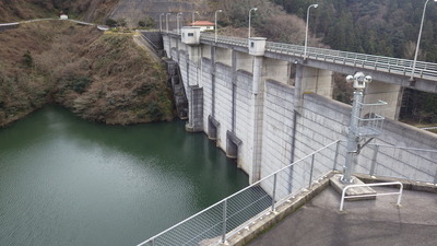 １月12日の御部ダムの写真です