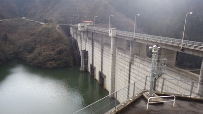 １月15日の御部ダムの写真です