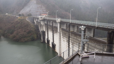 １月18日の御部ダムの写真です