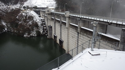１月20日の御部ダムの写真です