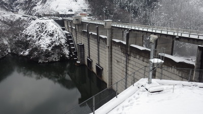 １月26日の御部ダムの写真です
