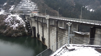 １月28日の御部ダムの写真です