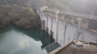 １月４日の御部ダムの写真です