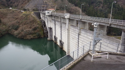 １月６日の御部ダムの写真です
