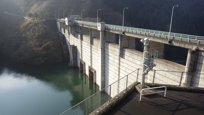 １月７日の御部ダムの写真です