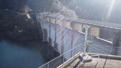 ２月10日の御部ダムの写真です