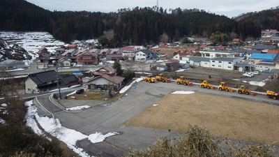 弥栄雨量局から見た景色の写真です