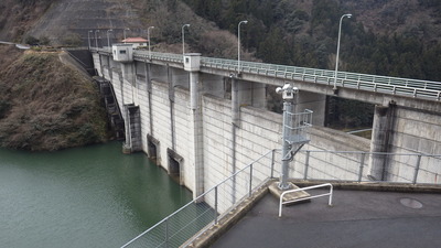 ２月17日の御部ダムの写真です