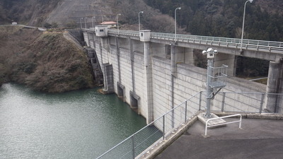 ２月19日の御部ダムの写真です