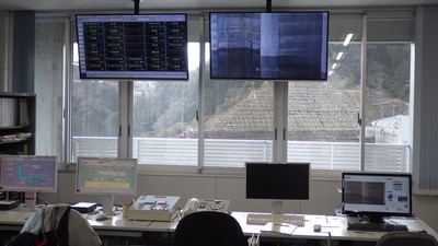 第二浜田ダムの操作室の写真です
