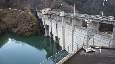 ２月２日の御部ダムの写真です