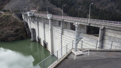 ２月22日の御部ダムの写真です