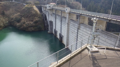 ２月４日の御部ダムの写真です