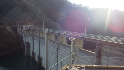 ２月５日の御部ダムの写真です