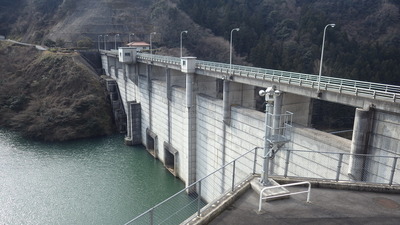 ２月８日の御部ダムの写真です