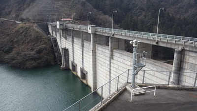 ２月９日の御部ダムの写真です
