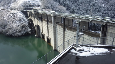 ３月１日の御部ダムの写真です