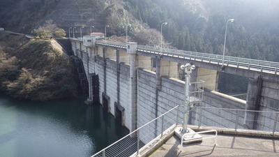 ３月７日の御部ダムの写真です