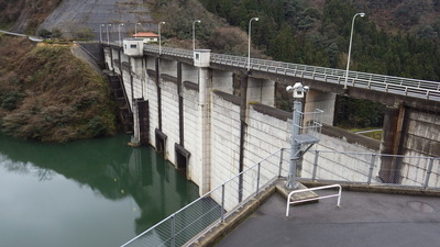 ３月９日の御部ダムの写真です