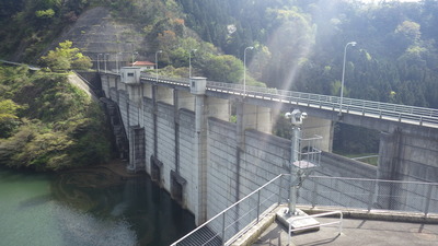 ４月14日の御部ダムの写真です