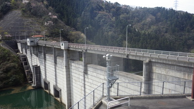 ４月６日の御部ダムの写真です