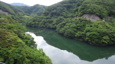 ６月６日のみやび湖の全景写真です