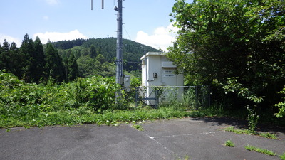 ７月１９日の弥栄雨量局の全景