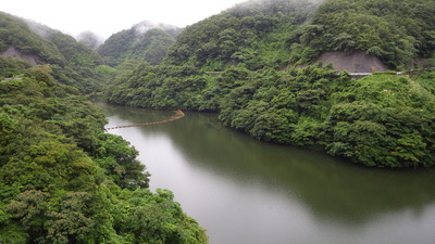 ７月８日のみやび湖の全景