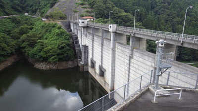 ８月22日の御部ダムの写真です