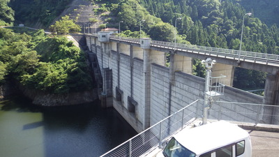 ８月25日の御部ダムの写真です