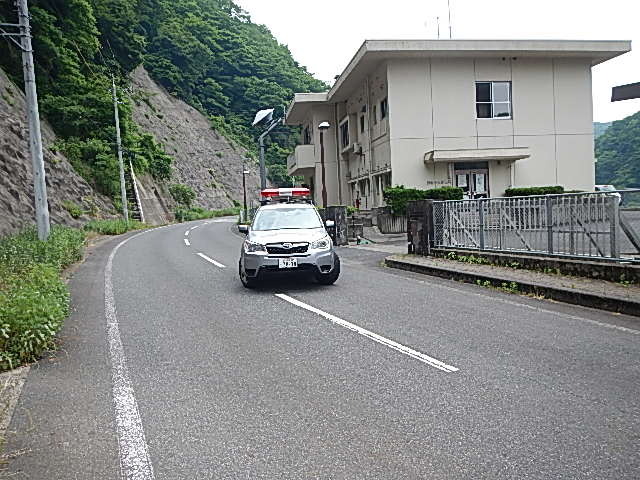 警報車です。