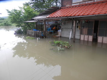 家屋床上浸水状況写真