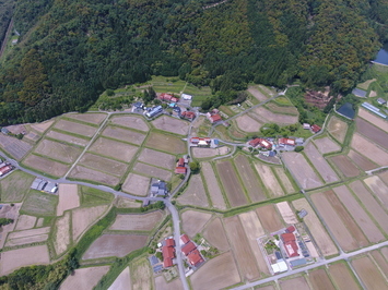 堤田地区区画整理工事の従前の写真