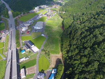 立河内地区区画整理工事の従前の写真