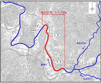 図＿高津川（六日市）工区平面図
