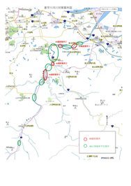 意宇川の掘削計画位置図です。