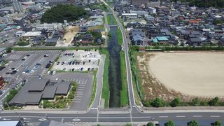 西原橋（県道松江鹿島美保関線）より上流