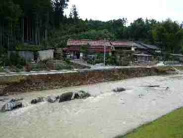 有木川の河川災害状況