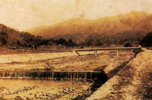 島根県初の砂防事業の写真