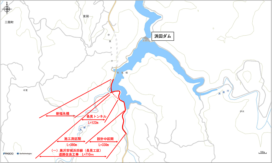 施工区間位置図