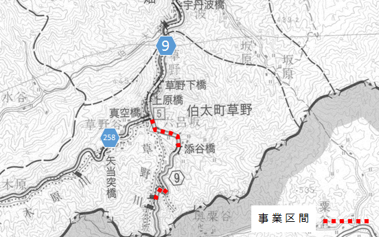 六呂坂工区の位置図です