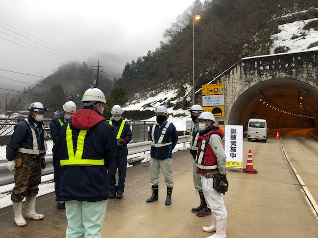 訓練前の説明風景