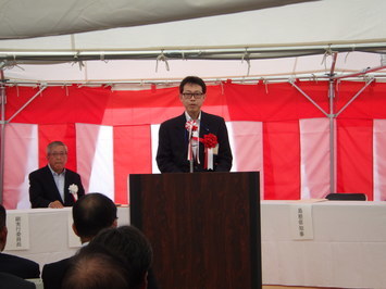 真田土木部長のあいさつ