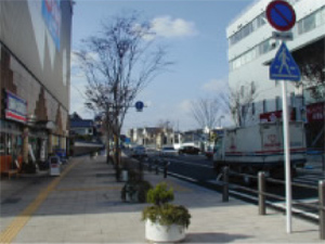 整備後の松江停車場白潟線