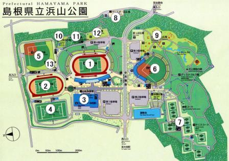 浜山公園施設配置図