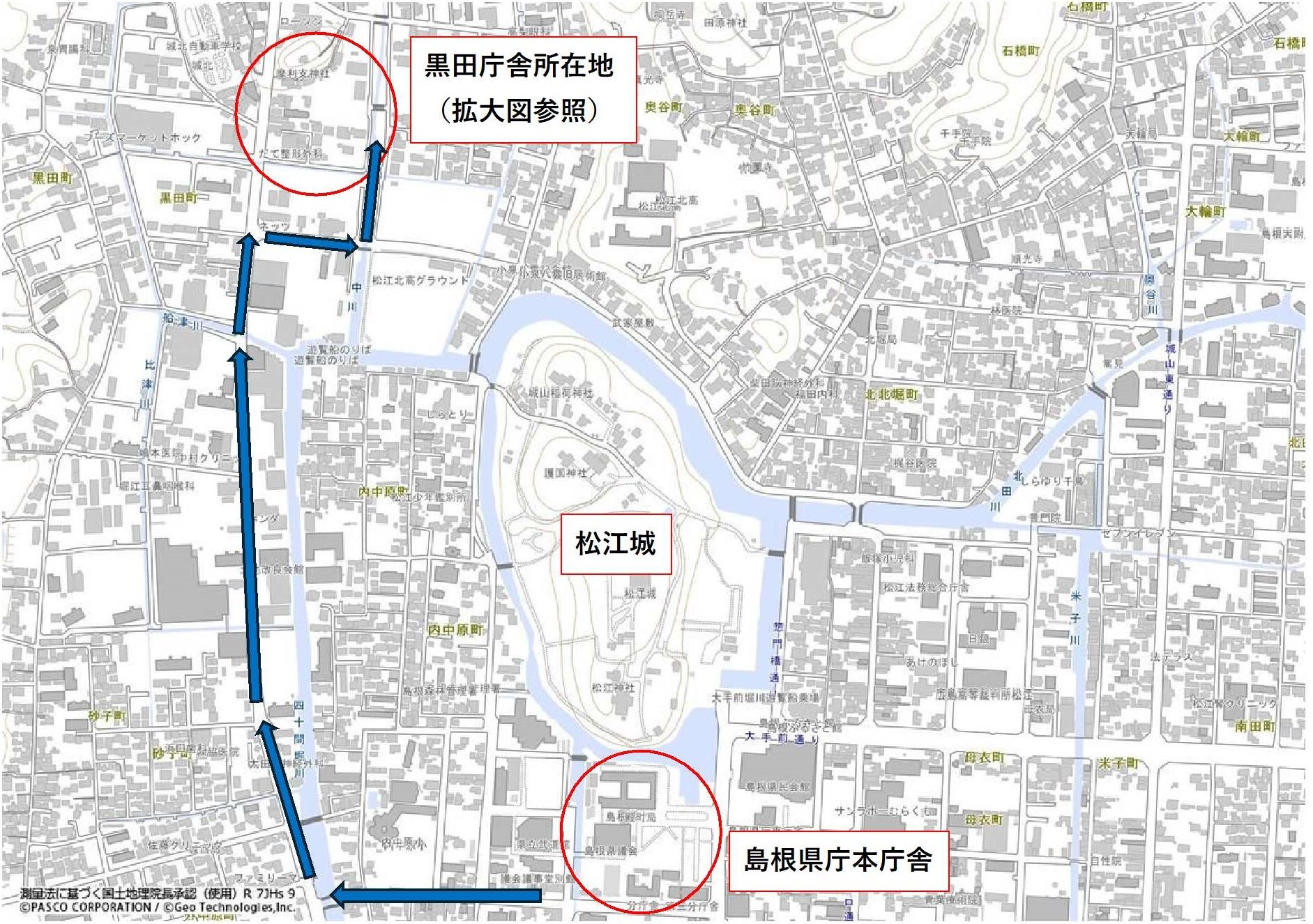 黒田庁舎案内図1