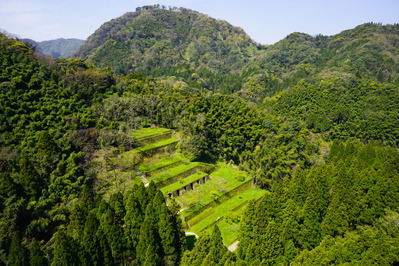 清水谷製錬所跡と山吹城跡