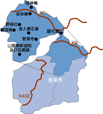 安来市地図
